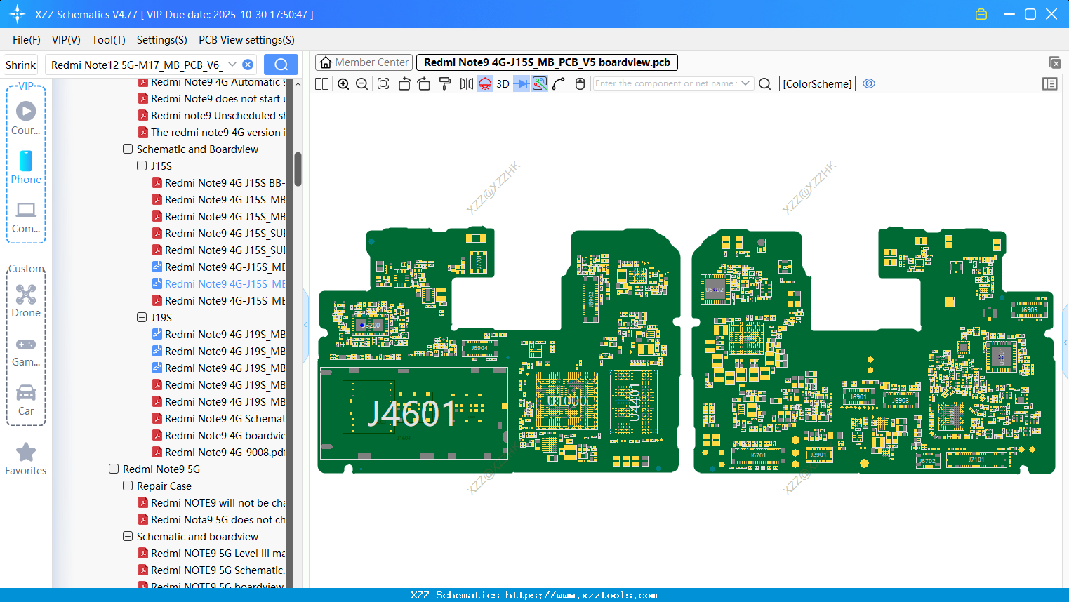 Xiaomi Redmi Note9 4G-J15S_MB_PCB_V5 Boardview
